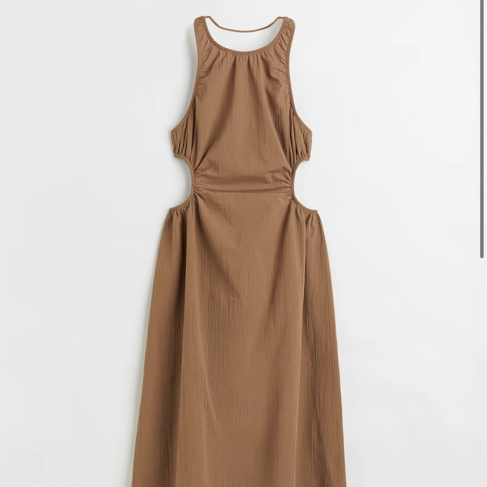 H&M GATHERED CUT-OUT DRESS - Picture 2 of 4